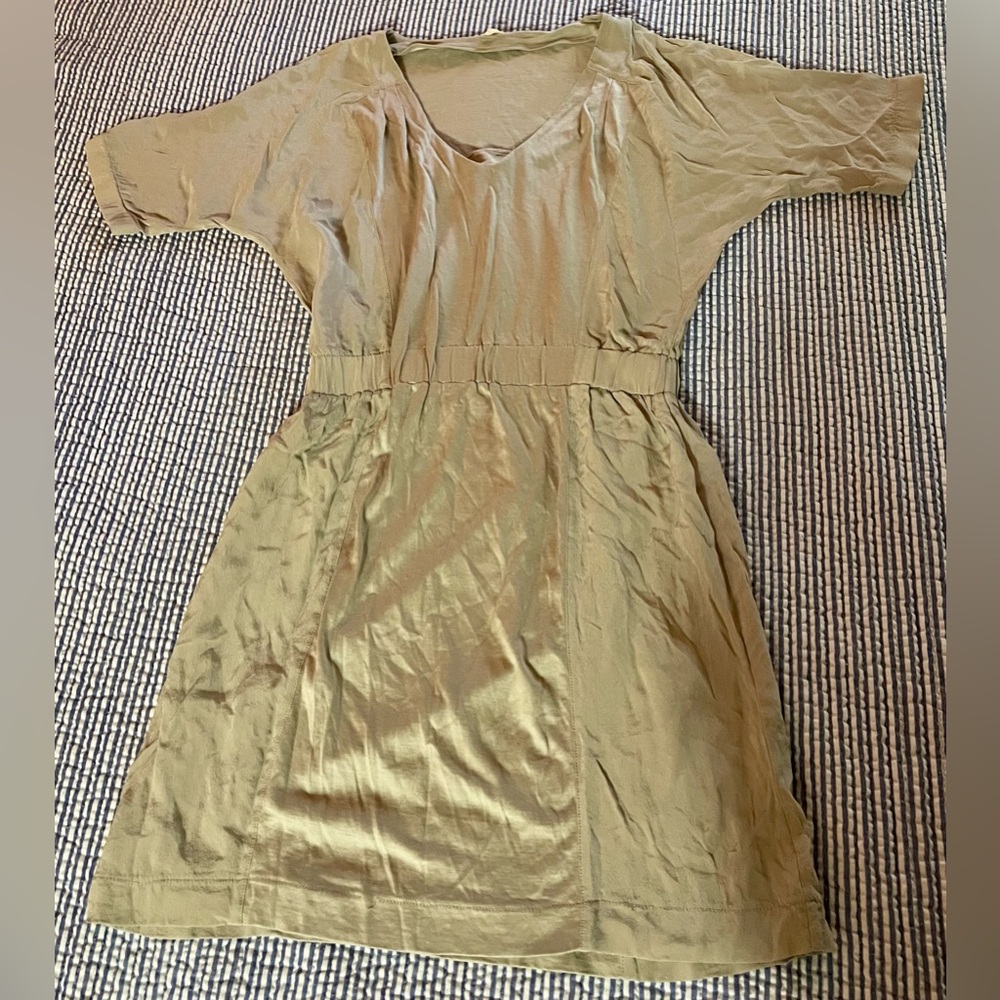 🥂 J. Crew Silk Tan/Taupe Mini Dress 🥂